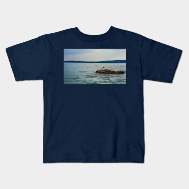 Kastel Kambelovac Coast in Croatia Kids T-Shirt by jojobob